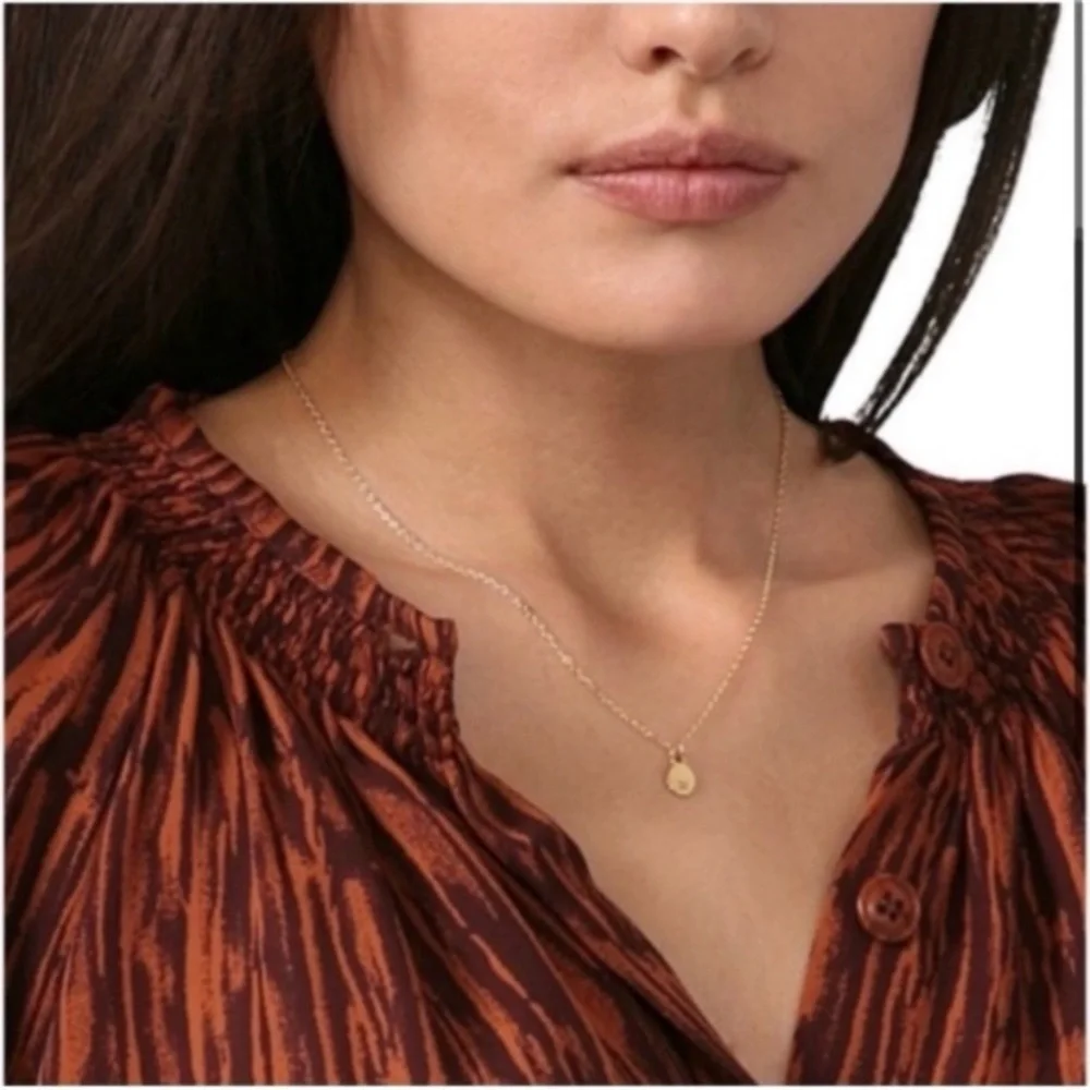 Gorjana Gold Necklace Arrow Sagittarius - 18k gold-plated 16.5" Shopbop Like New - Picture 3 of 9